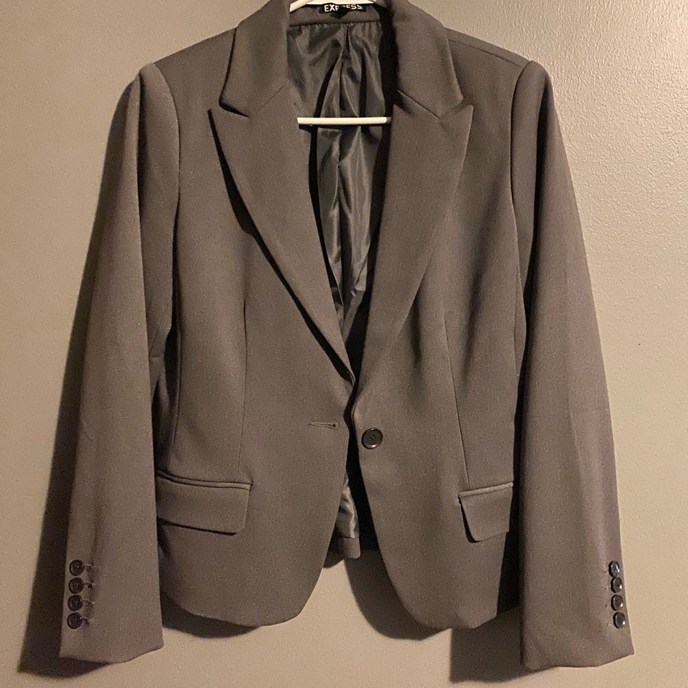 Express gray blazer